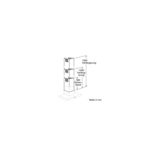 DHZ1225 Bosch Kaminverlängerung 1000 mm Edelstahl Produktbild Additional View 7 L