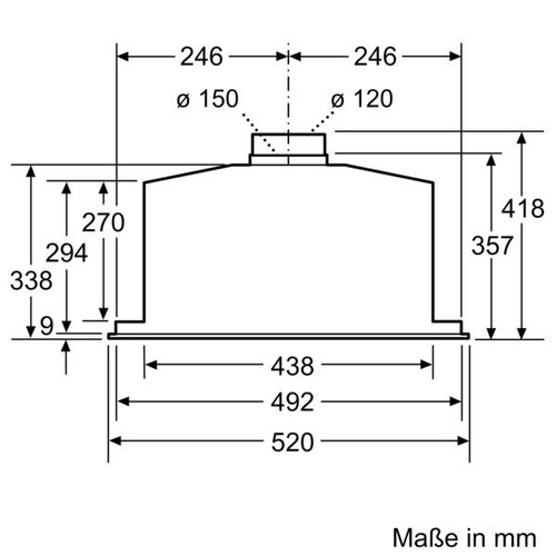 DHL575C Bosch Lüfterbaustein 52cm Edelstahl Produktbild Additional View 8 L