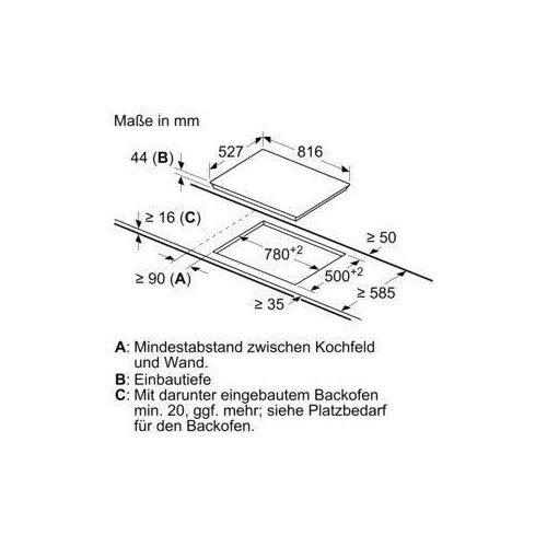 PKM875DP1D Bosch Elektrokochfeld Glaskeramik 80 cm autark Produktbild Additional View 7 L