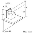 DWB67CM50 Bosch Wandesse 60cm Edelstahl Produktbild Additional View 8 S