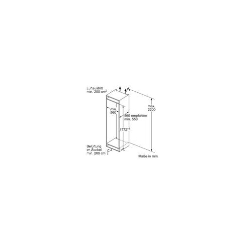 KIF86PFE0 Bosch Einbau-Kühl- Gefrierkombination 177.2 x 55.8 cm Produktbild Additional View 8 L