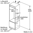 KIL52ADE0 Bosch Einbau-Kühlautomat 140 x 56 cm Flachscharnier Produktbild Additional View 8 S