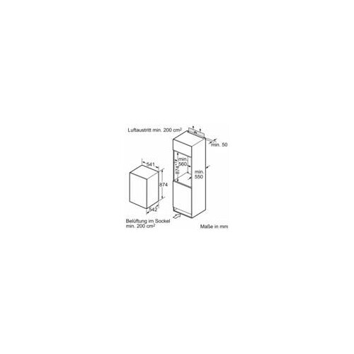 GIV21VSE0 Bosch Einbau-Gefrierschrank 87.4 x 54.1 cm Schleppscharnier Produktbild Additional View 8 L