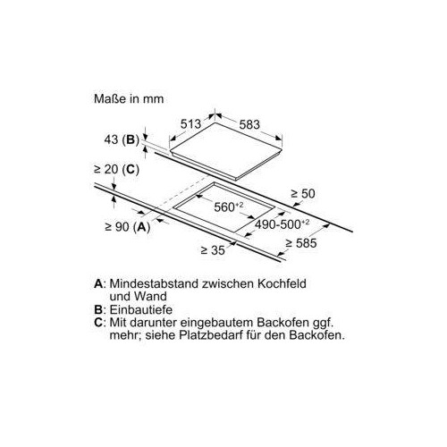 NKN645GA2E Bosch Elektrokochfeld, herdgesteuert (ET130) Produktbild Additional View 7 L