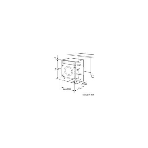 WIW28443 Bosch Einbauwaschmaschine 8 kg 1400 U/min Produktbild Additional View 8 L