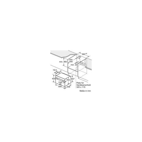 CMG7761B1 Bosch Kompaktbackofen Mikrowellenfunktion  60 x 45 cm Schwarz Produktbild Additional View 7 L