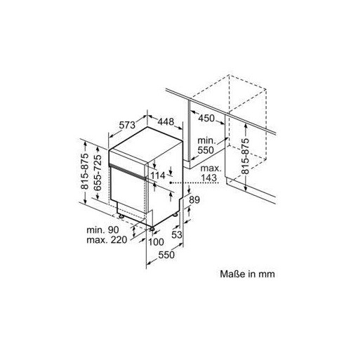 SPI2HMS42E Bosch Geräte Spüler integriert 45cm Edelstahl Produktbild Additional View 8 L