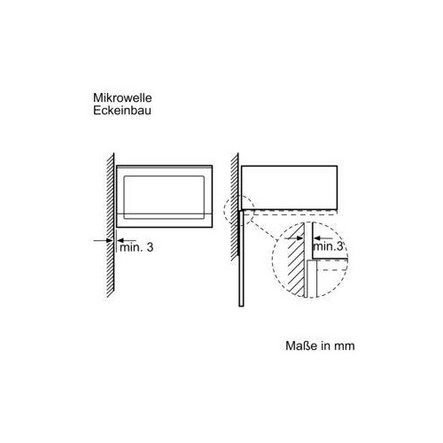 BEL554MS0 Bosch Einbau Mikrowelle 900W schwarz HxBxT: 382x594x388mm Produktbild Additional View 8 L