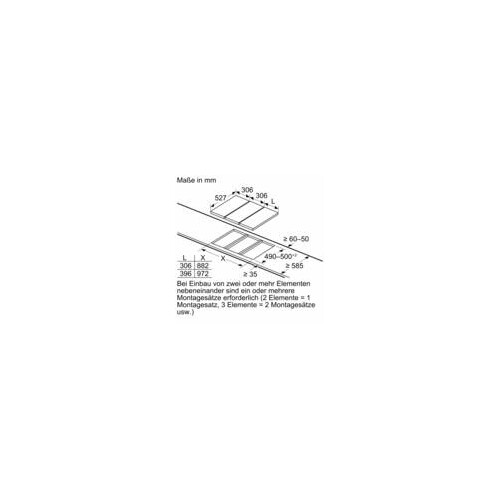 PKF375FP2E Bosch Domino Elektrokochfeld autark Produktbild Additional View 8 L