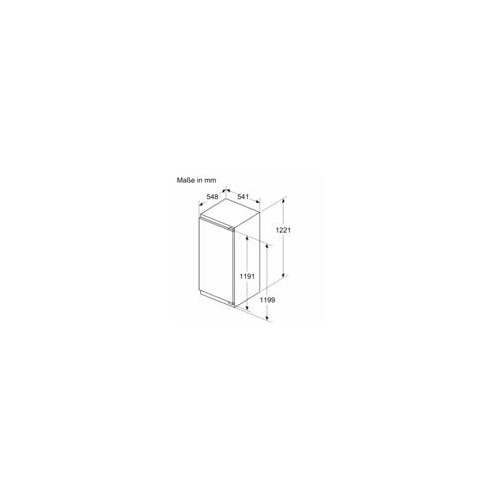 KIL42VFE0 Bosch Einbau-Kühlautomat 122.5 x 56 cm Flachscharnier Produktbild Additional View 9 L