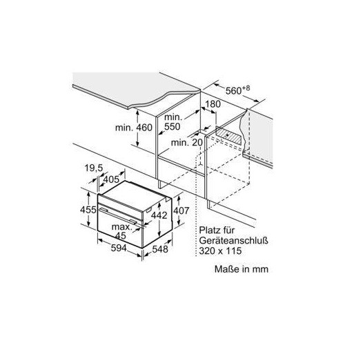 CMG7761B1 Bosch Kompaktbackofen Mikrowellenfunktion  60 x 45 cm Schwarz Produktbild Additional View 8 L