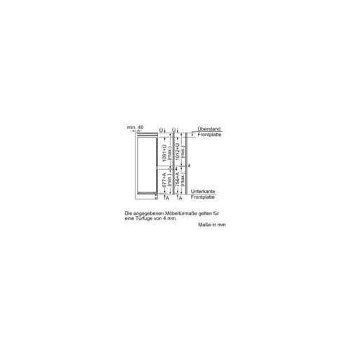 KIN86NSE0 Bosch Geräte Einbau-Kühl- Gefrierkombination Produktbild Additional View 9 L