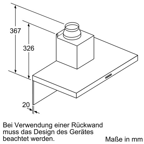 DWB66BC50 Bosch Wandesse 60cm Edelstahl Produktbild Back View L