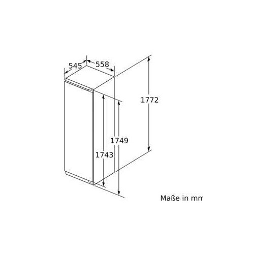 KIF81PFE0 Bosch Einbau Kühlschrank 178x56cm VitaFresh Flachscharnier Produktbild Additional View 9 L