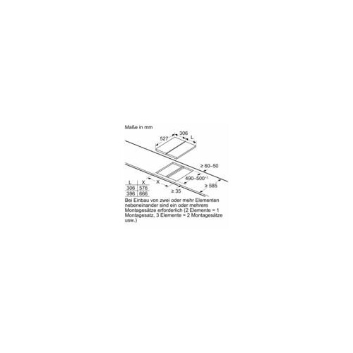 PKF375FP2E Bosch Domino Elektrokochfeld autark Produktbild Additional View 9 L