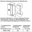 KIF82PFE0 Bosch Einbau-Kühlschrank mit Gefrierfach 177,5 x 56 cm Flachscharnier Produktbild Back View S