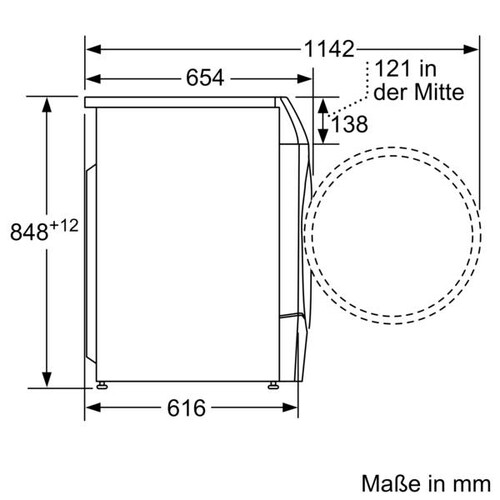 WNC244070 Bosch Geräte Waschtrockner Produktbild Back View L