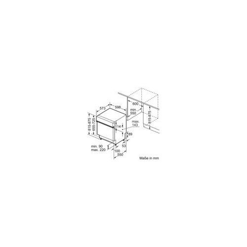 SMI4ECS21E Bosch Teilint. Geschirrspüler 60cm Edelstahl Besteckschublade Produktbild Back View L