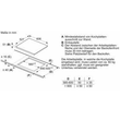 PXY675DC1E Bosch Induktionskochfeld Glaskeramik 60 cm autark Produktbild Back View S