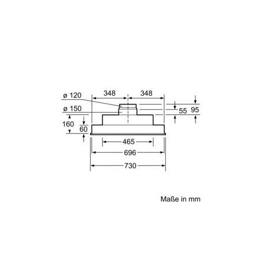 DHL755BL Bosch Lüfterbaustein 75cm Silbermetallic Produktbild Default L