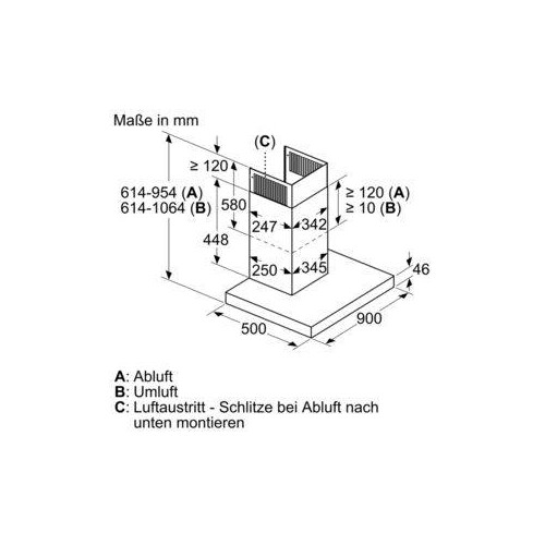 DWB97CM50 Bosch Wandesse 90cm Edelstahl Produktbild Default L