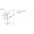 KIR21NSE0 Bosch Einbau-Kühlschrank 88 x 56 Cooler Schleppscharnier Produktbild Default S