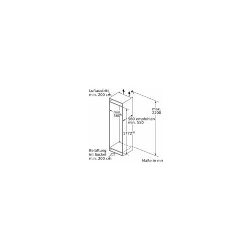 KIN86ADD0 Bosch Einbau- Kühl- Gefrierkombination 177.2 x 55.8 cm Produktbild Default L