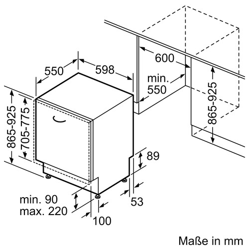 SBD6ECX00E Bosch Vollint. Geschirrspüler XXL 60cm mit Besteckschublade Produktbild Default L