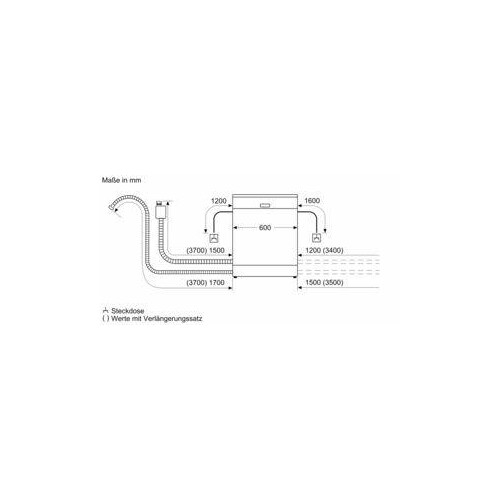 SMP4ECW71S Bosch Unterbau Geschirrspüler 60cm Weiß Besteckschublade Produktbild Default L