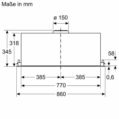 DLN87AC50 Bosch Lüfterbaustein 86cm Edelstahl Produktbild Default L