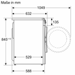 WGE02471 Bosch Waschmaschine 7kg 1400U/min Produktbild back S
