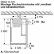 DSZ4660 Bosch Absenkrahmen für Flachschirmhaube Produktbild Default S