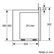 BFL524MB0 Bosch Einbau Mikrowelle 800W schwarz HxBxT: 382x594x317mm Produktbild Default S