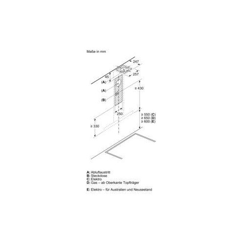 DWB67IM50 Bosch Wandesse 60cm Edelstahl Produktbild Side View L