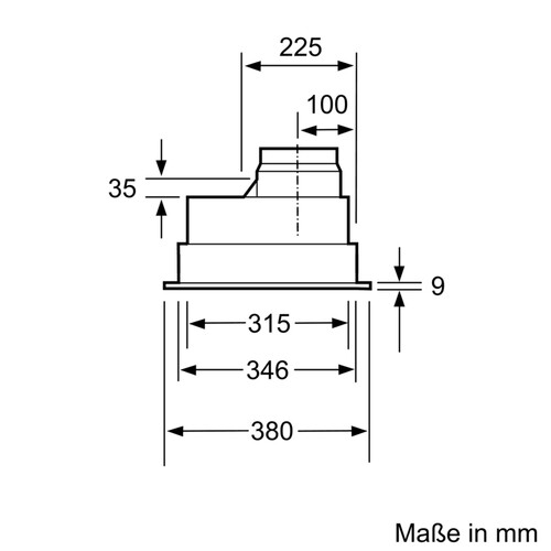 DHL755BL Bosch Lüfterbaustein 75cm Silbermetallic Produktbild Side View L