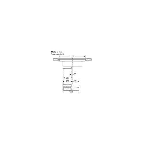 PXX801D67E Bosch Induktionskochfeld mit Dunstabzug, autark Produktbild Side View L