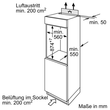 GIV21VSE0 Bosch Einbau-Gefrierschrank 87.4 x 54.1 cm Schleppscharnier Produktbild Side View S