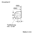 WIW28443 Bosch Einbauwaschmaschine 8 kg 1400 U/min Produktbild Side View S