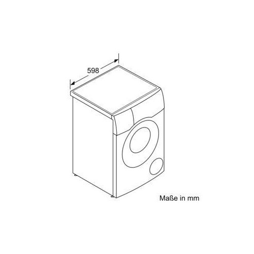 WNC254A40 Bosch Geräte Waschtrockner Produktbild Side View L