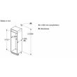 KIN86NSE0 Bosch Geräte Einbau-Kühl- Gefrierkombination Produktbild Side View S