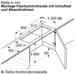 DSZ4660 Bosch Absenkrahmen für Flachschirmhaube Produktbild Side View S