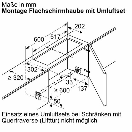 DWZ1IT1D1 Bosch Long Life Umluftset extern Produktbild Side View L