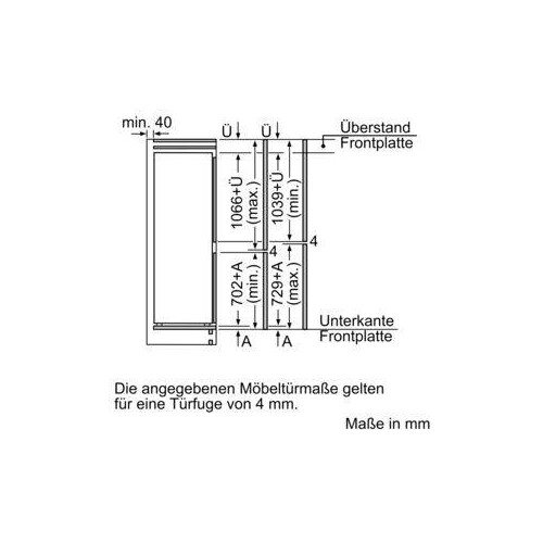 KIS86AFE0 Bosch Einbau-Kühl- Gefrierkombination 177.2 x 55.8 cm Produktbild Default L