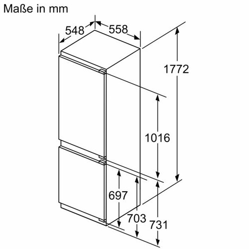 KIN86ADD0 Bosch Einbau- Kühl- Gefrierkombination 177.2 x 55.8 cm Produktbild Additional View 9 L