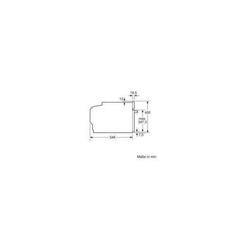 CMG7761B1 Bosch Kompaktbackofen Mikrowellenfunktion  60 x 45 cm Schwarz Produktbild Side View L