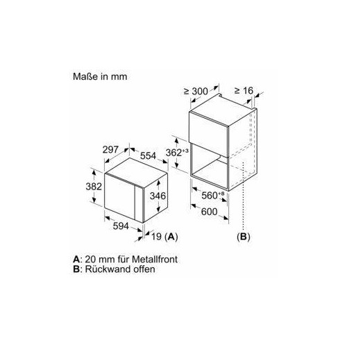 BFL523MB1F Bosch Geräte Einbau- Mikrowellengerät Produktbild Side View L