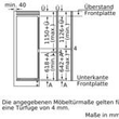 KIS87ADD0 Bosch 177.2 x 55.8 cm Einbau-Kühl-Gefrier-Kombination Produktbild Side View S