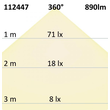 112447 ISOLED LED Birne Filament E27 7W 890lm 2700K klar warmweiß dimmbar EEI:A+ Produktbild Additional View 3 S