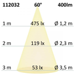 112032 Isoled LED Einbaustrahler COB mit Reflektor 5W nickel geb., warmweiss Produktbild Additional View 2 S