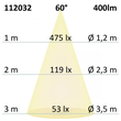 112032 Isoled LED Einbaustrahler COB mit Reflektor 5W nickel geb., warmweiss Produktbild Additional View 3 S